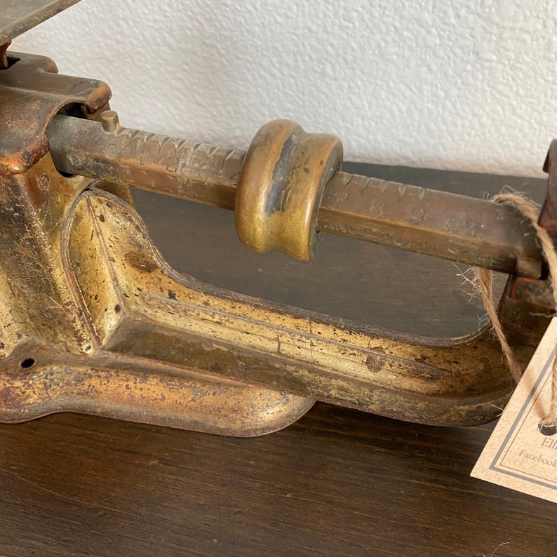 Vintage Postal Scale Triner Old Brass Metal Scale Etsy