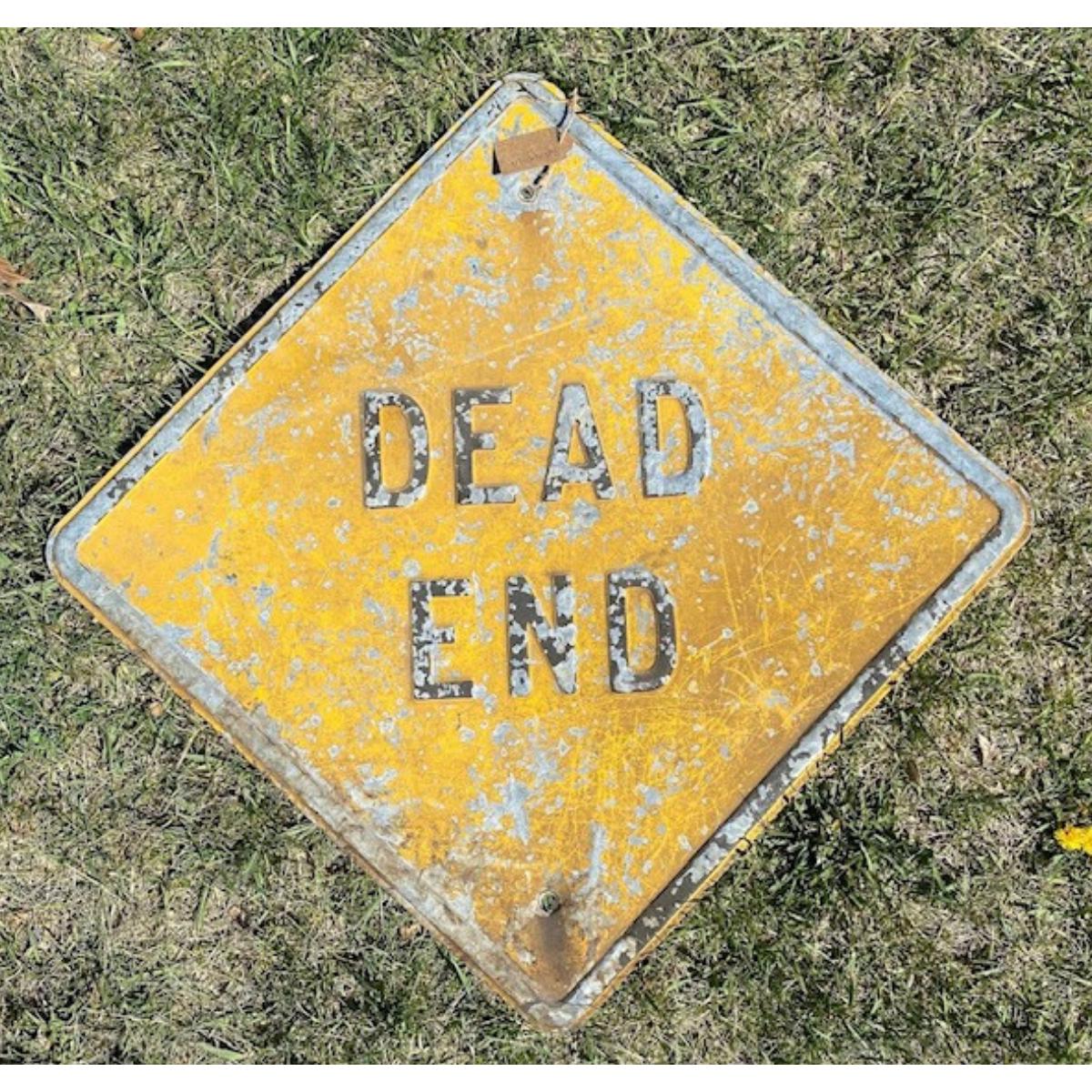 Dead End Sign Vinyl Decal Sticker - Choose From 5 Sizes (Made In USA)