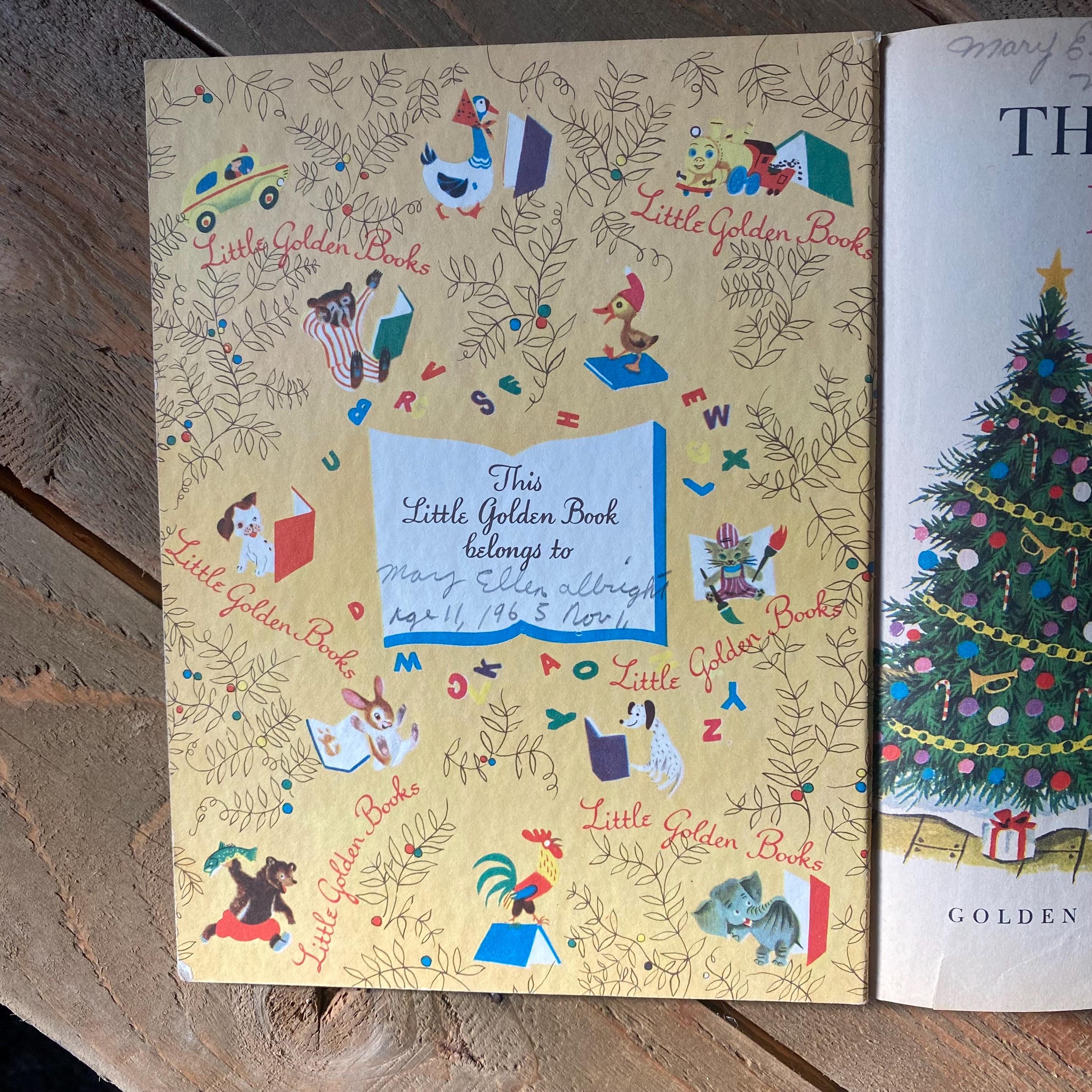 Vintage Chipmunks' Merry Christmas Book: 1959 Little Golden Book