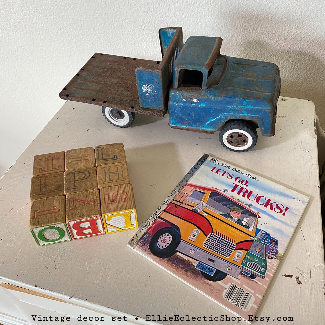 Vintage Truck Baby Boy Decor Set Baby Shower Gift Nursery Etsy