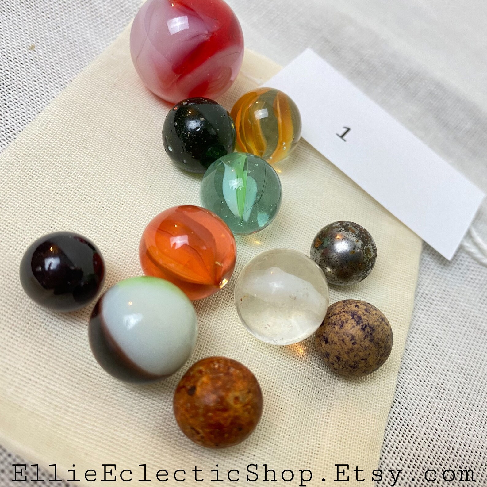 Vintage Marbles in Drawstring Bag Assorted Bag of Marbles Etsy