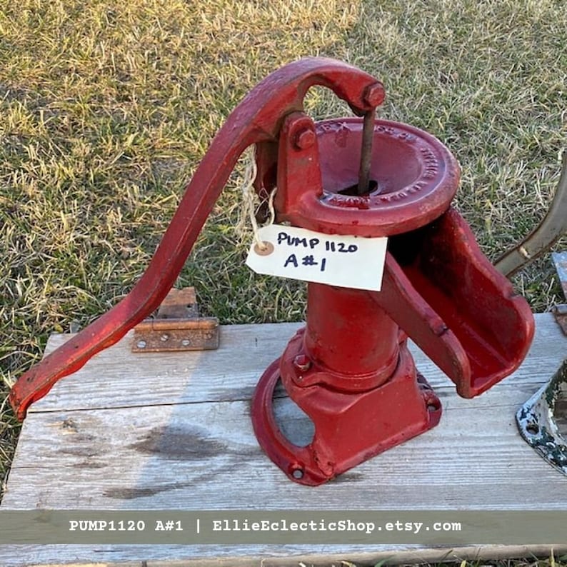 Vintage hand pump Antique pitcher pump Cast iron water pump Etsy