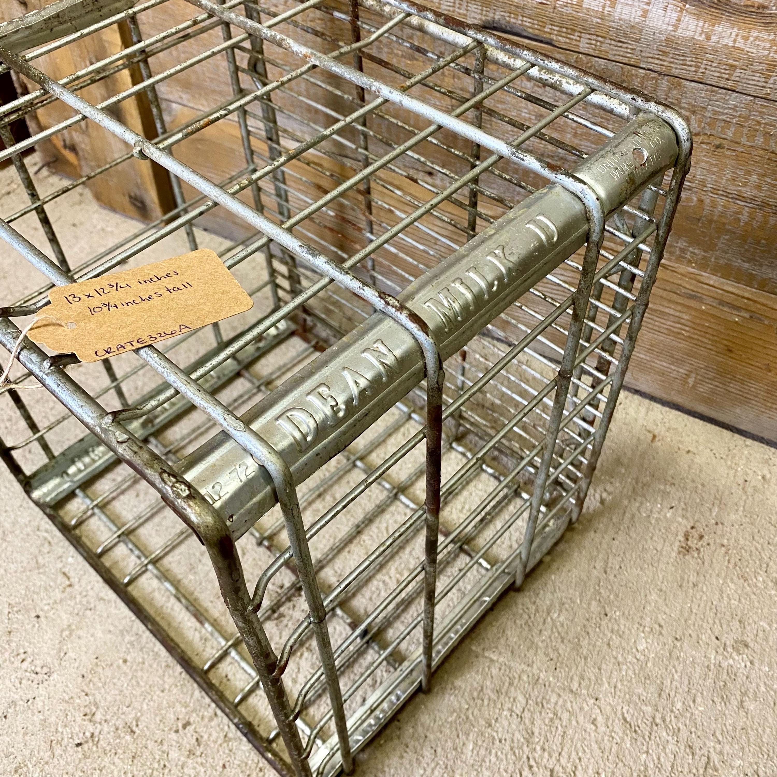 Vintage Dean Dairy Metal Milk Crate: Rustic Farmhouse Decor - Etsy