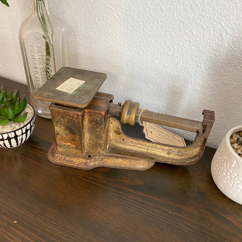 Vintage Postal Scale Triner Old Brass Metal Scale Etsy