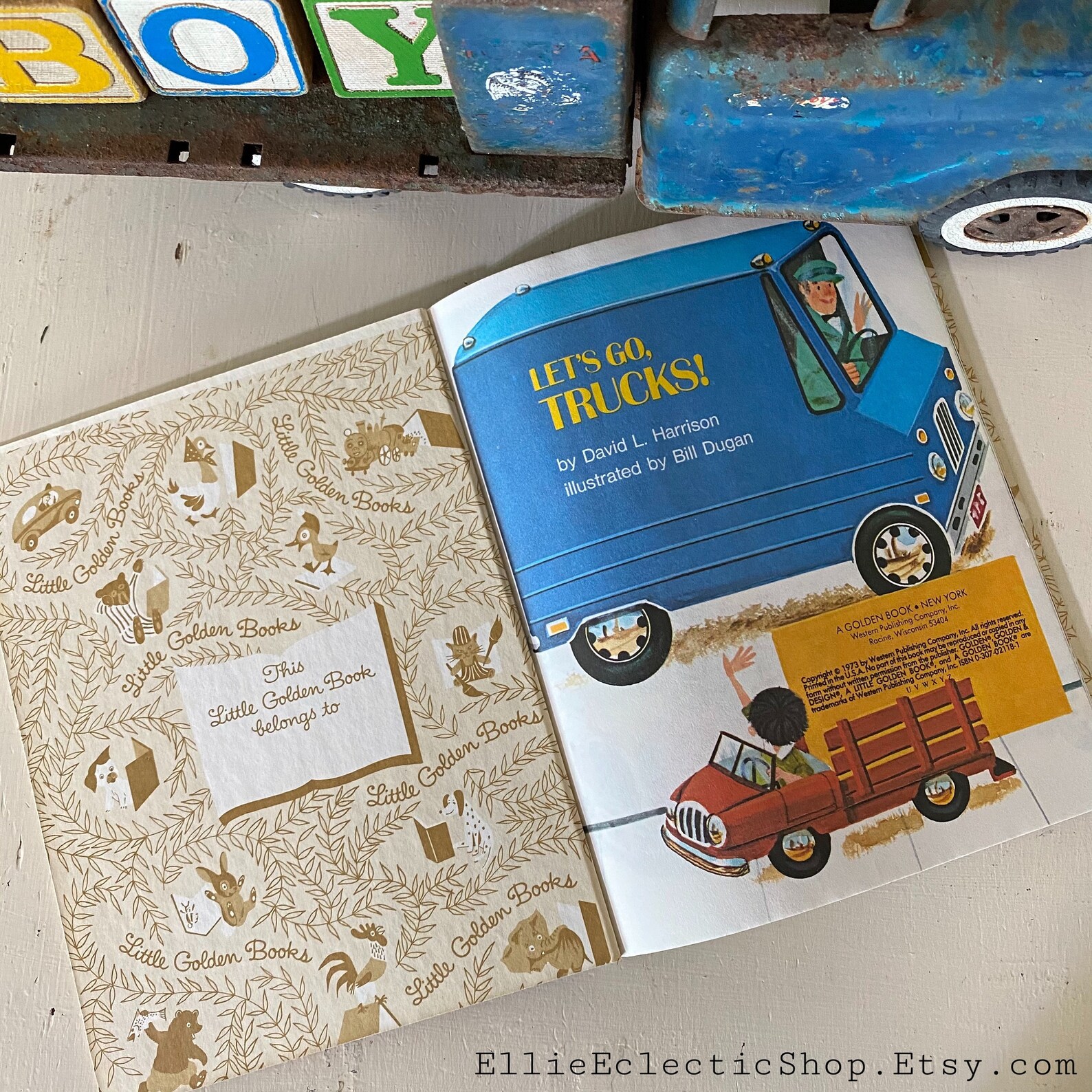 Vintage Truck Baby Boy Decor Set Baby Shower Gift Nursery Etsy