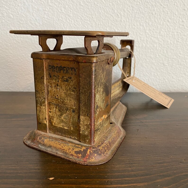 Vintage Postal Scale Triner Old Brass Metal Scale Etsy