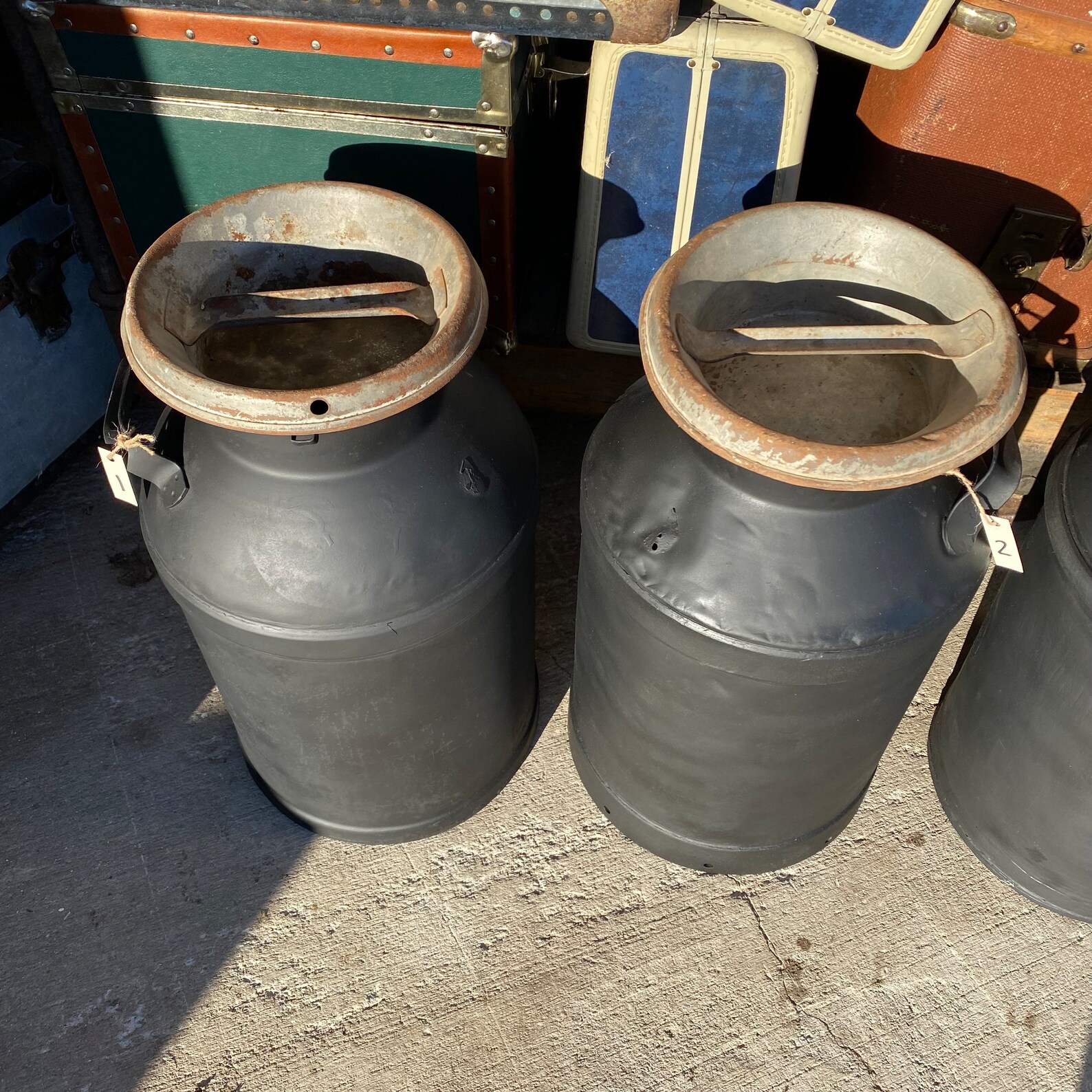 Large Rustic Antique Milk Cans Vintage Milk Jug Rusty Metal - Etsy