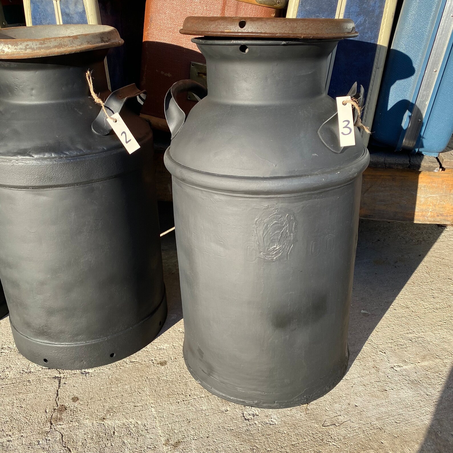 Large Rustic Antique Milk Cans Vintage Milk Jug Rusty Metal - Etsy