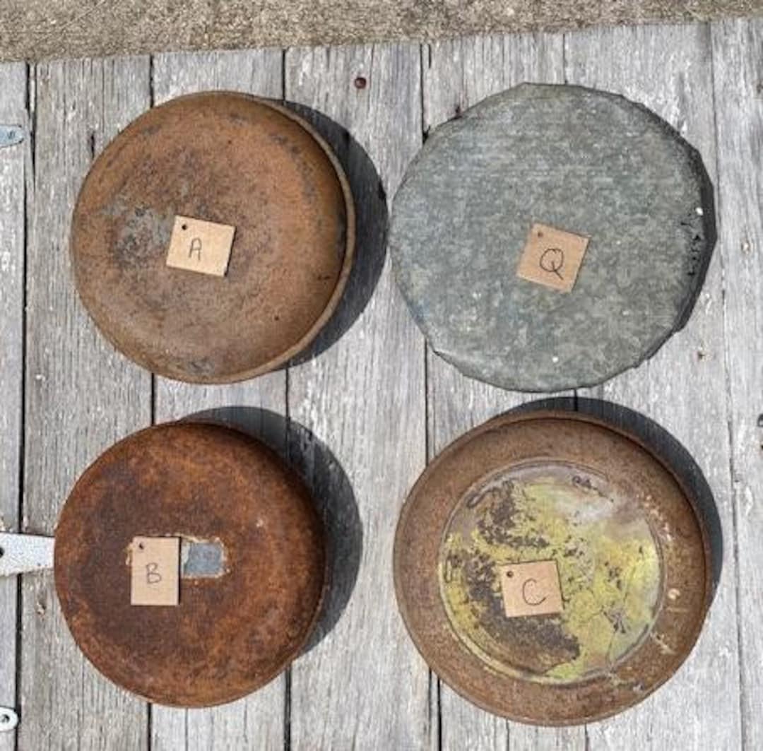 Vintage Milk Can Lid, Flat Top Metal Lid for Large Milk Can Etsy