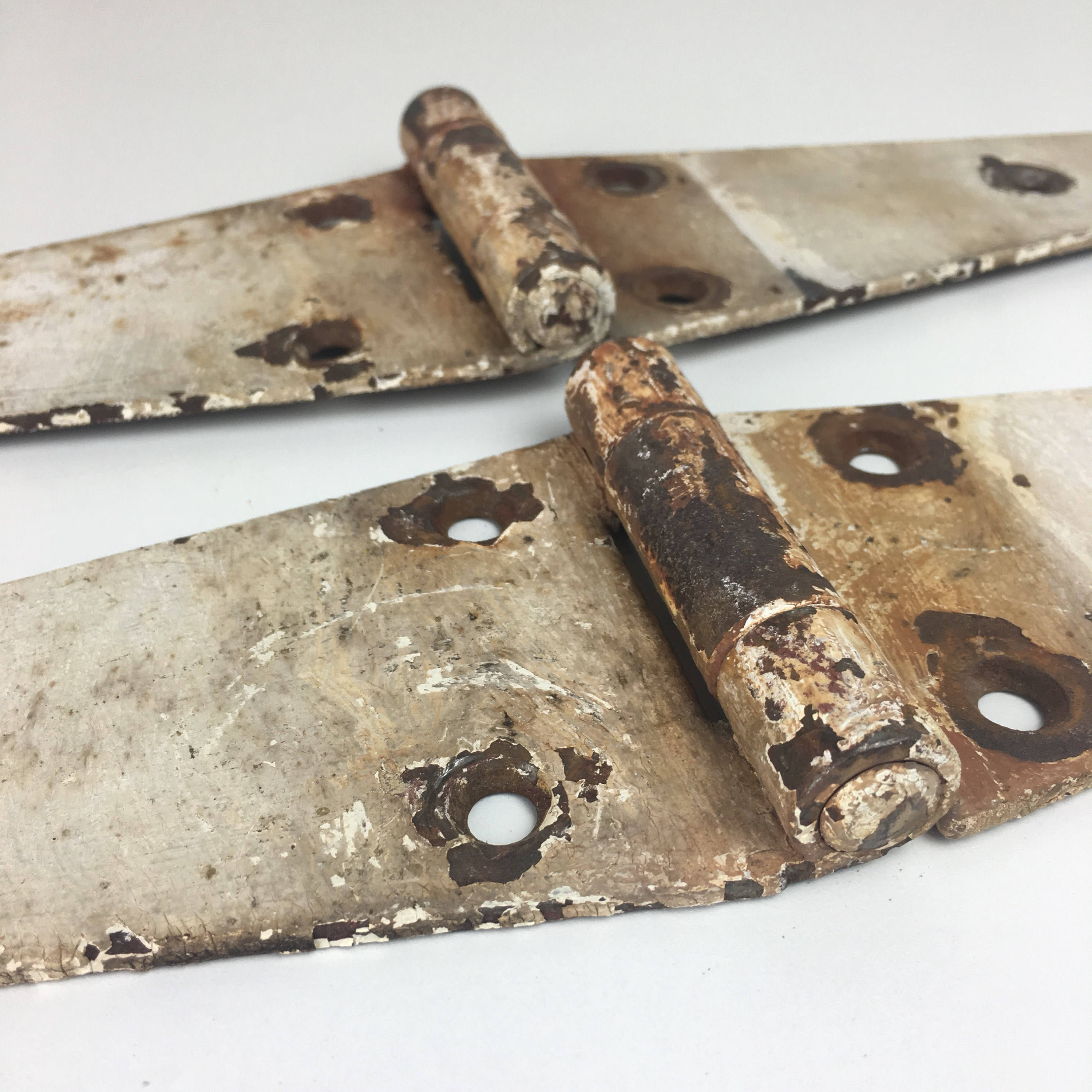 Antique strap hinges Set of 2 large barn hinges. Etsy