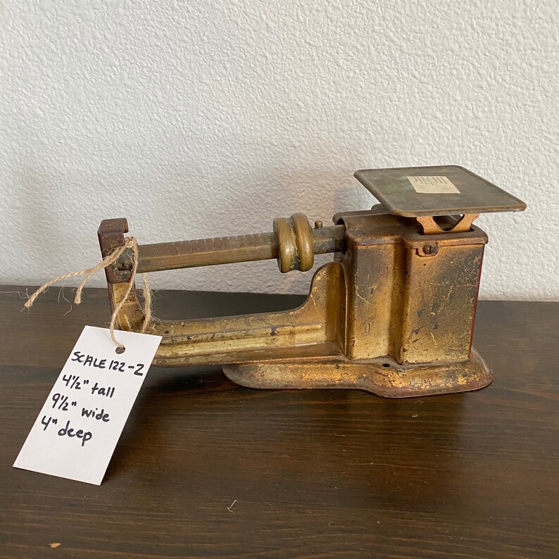 Vintage Postal Scale Triner Old Brass Metal Scale Etsy