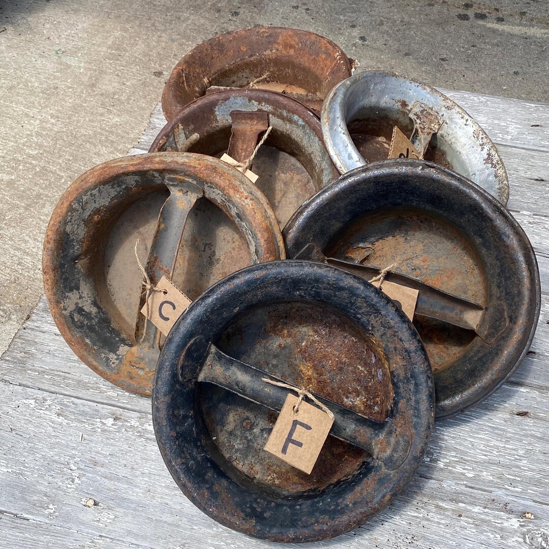 Vintage Milk Can Lid, Handle Top Metal Lid for Large Milk Can Etsy