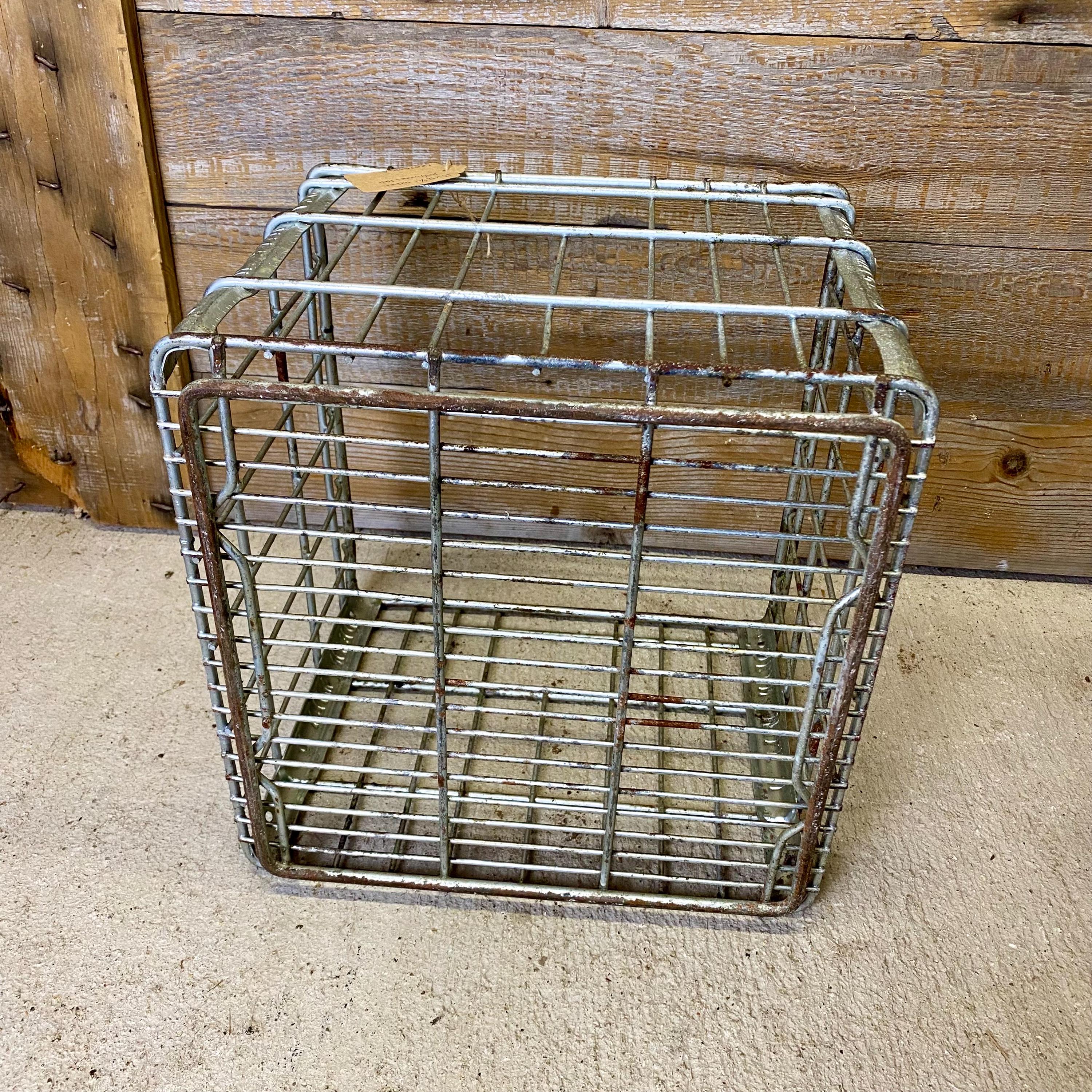 Vintage Dean Dairy Metal Milk Crate: Rustic Farmhouse Decor - Etsy