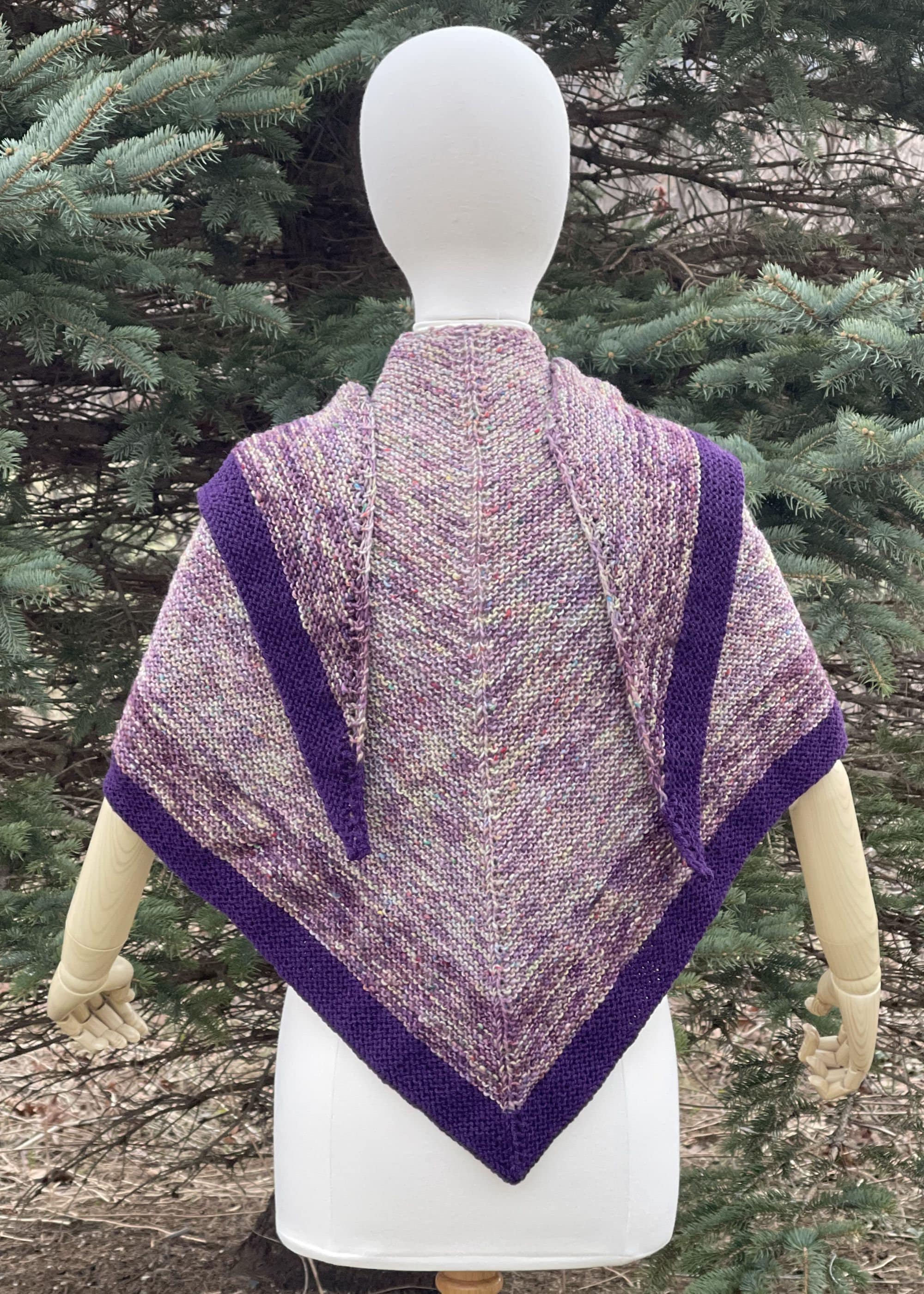 wool triangle shawl