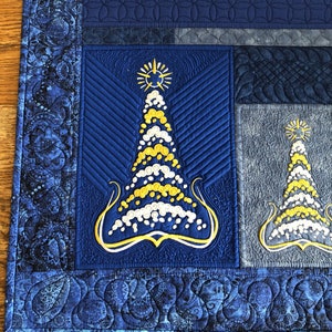 Christmas-Tree Quilted Table Runner image 1