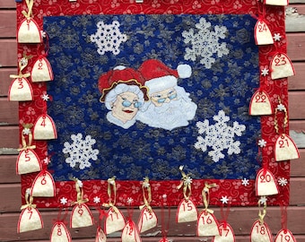Santa's Family Quilted Advent Calendar