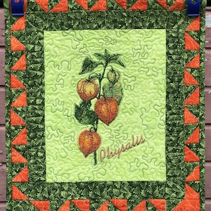 Physalis Art Wall Quilt