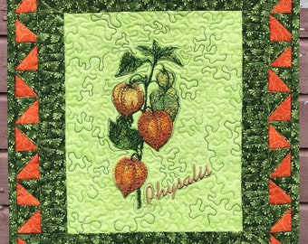 Physalis Art Wall Quilt