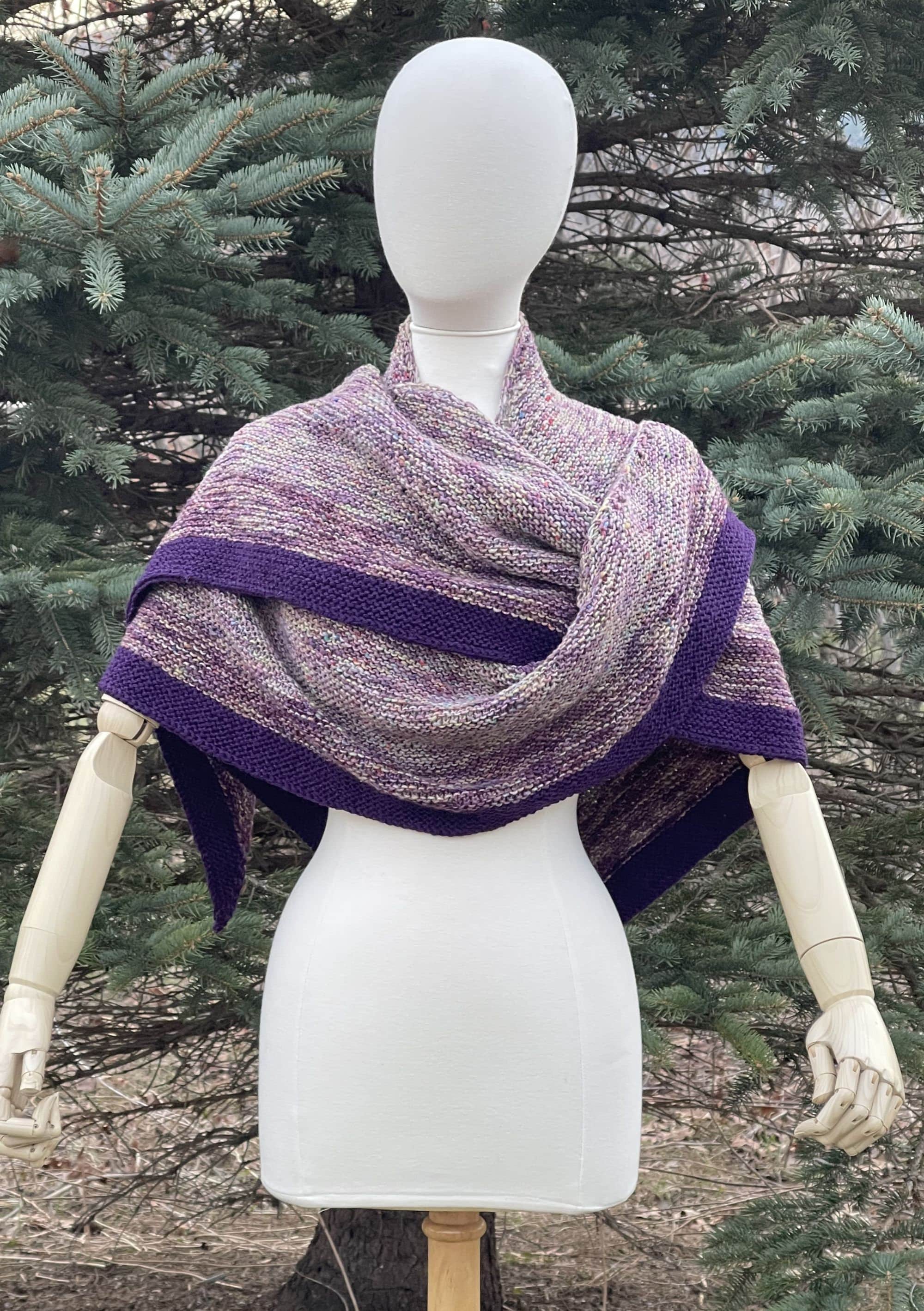 wool triangle shawl