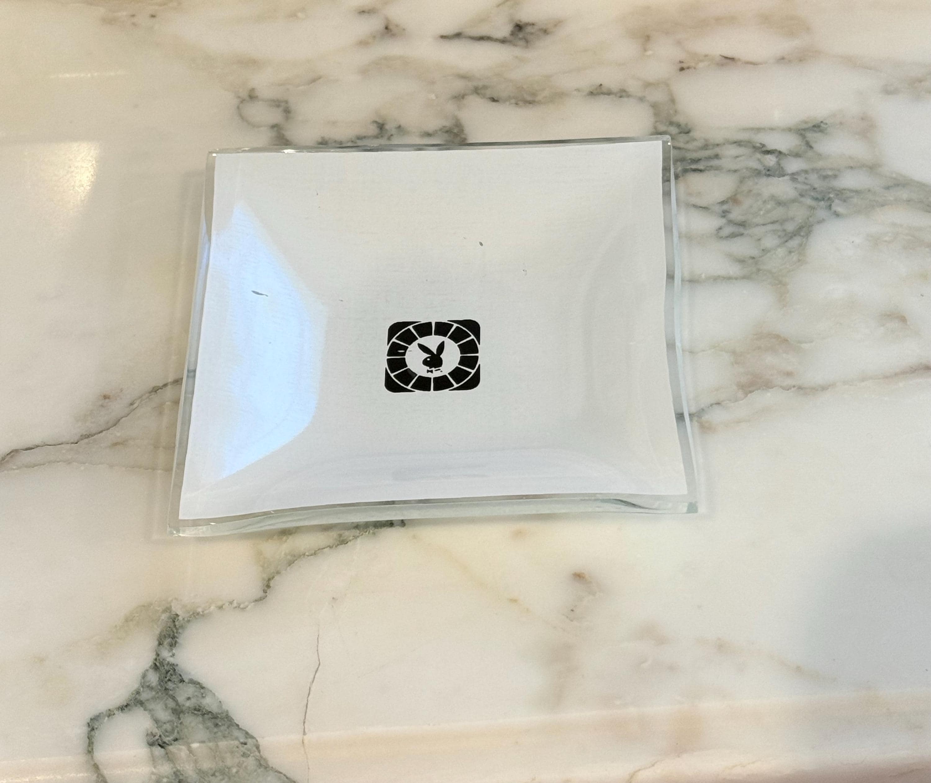 Vintage Playboy Club Ashtray--glass Ashtray--playboy Collectible