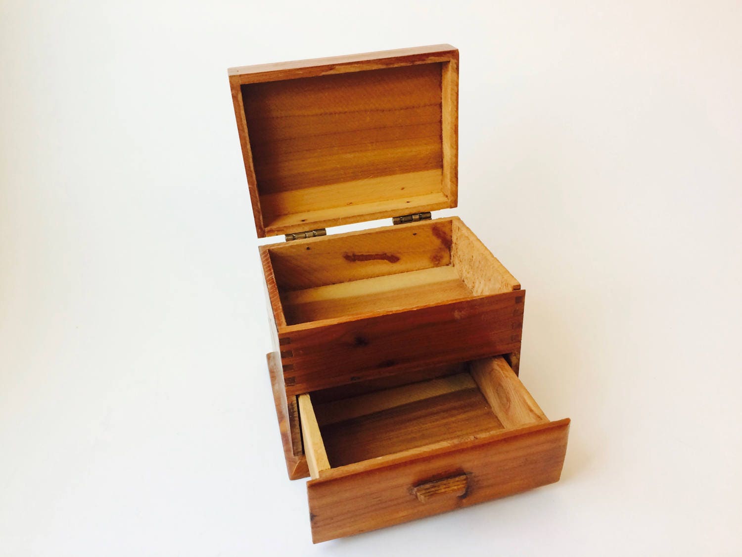 Vintage Wood Jewelry Chest Small Wood Jewelry Box Vintage Wood Etsy