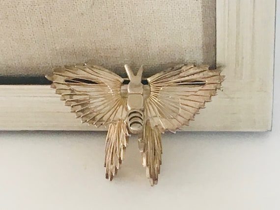 Vintage Mexican Silver Butterfly Brooch