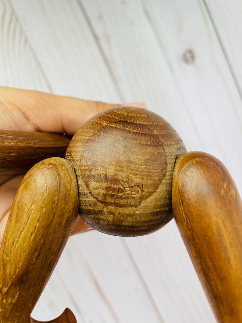 MCM Articulated Wooden Hanging Monkey Made in Japan Etsy