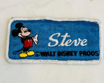 Vintage Disney Character Patches--Walt Disney Productions Character Patches--Vintage Disney--Vintage Mickey Mouse