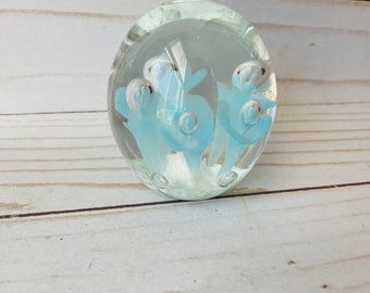 Vintage Joseph A Rice Glass Paperweight