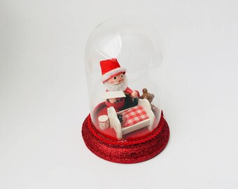 Diorama vintage de Papá Noel