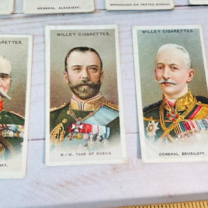 Antique Wills's Cigarettes Cards Allied Army Leaders image 6