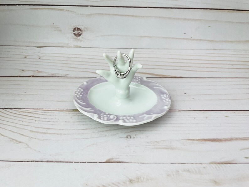 Vintage Hand Shaped Ring Holder Etsy