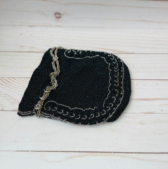 Vintage Beaded Pouch Purse--Vintage Beaded Purse - image 3
