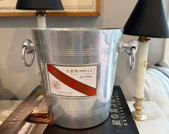 Secchiello per champagne Cordon Rouge vintage - Champagne G.H. Mumm - Secchiello per champagne - Secchiello per ghiaccio francese - Secchiello per champagne vintage - Cordon Rouge
