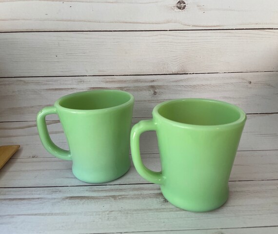 ファイヤーキング ジェダイト Dハンドルマグカップ ペア - Etsy 日本