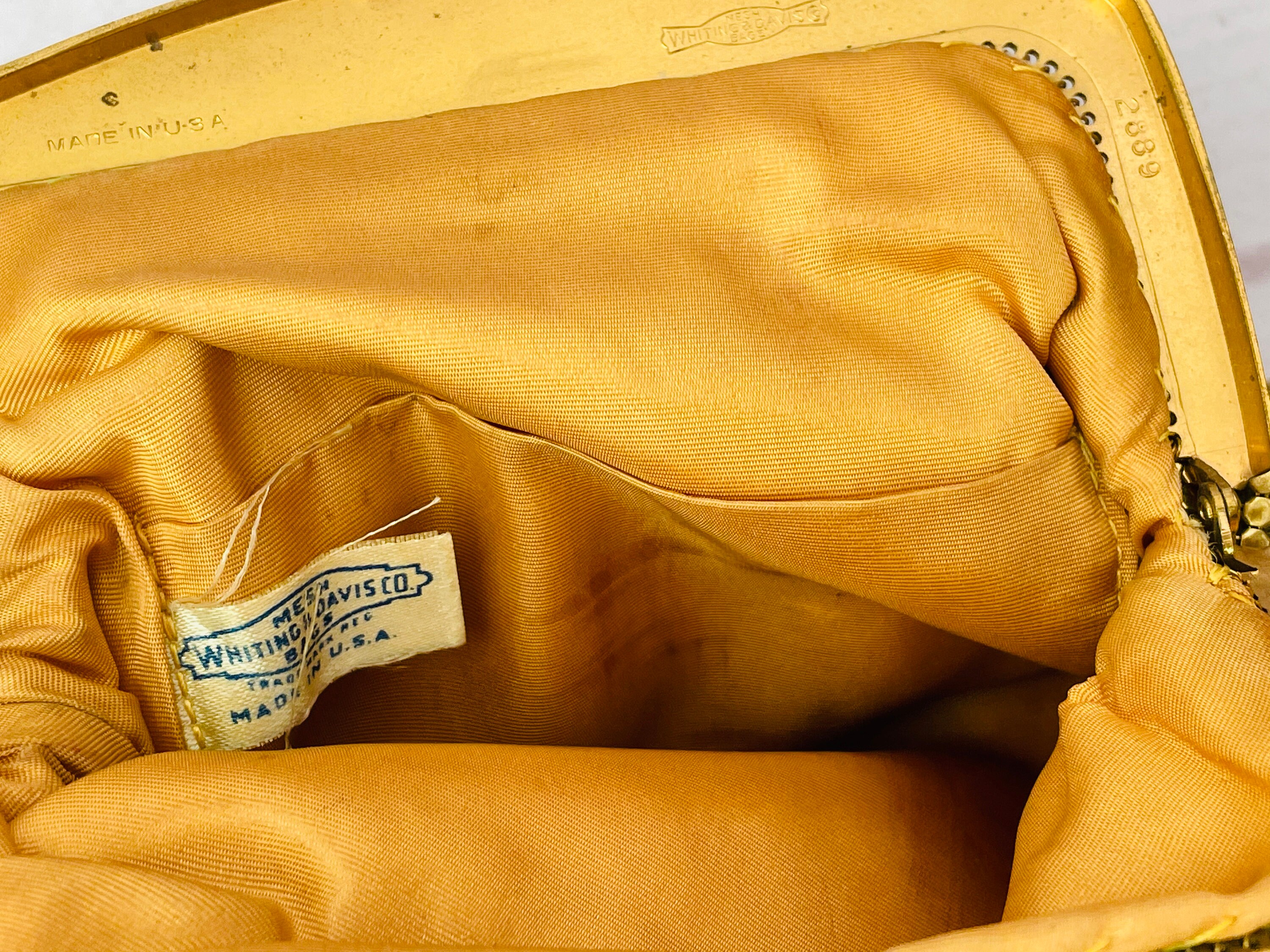 Vintage Whiting & Davis Mesh Bag--gold Mesh Bag - Etsy