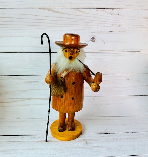 Vintage German Wooden Incense Smoker--Vintage German Christmas Decor
