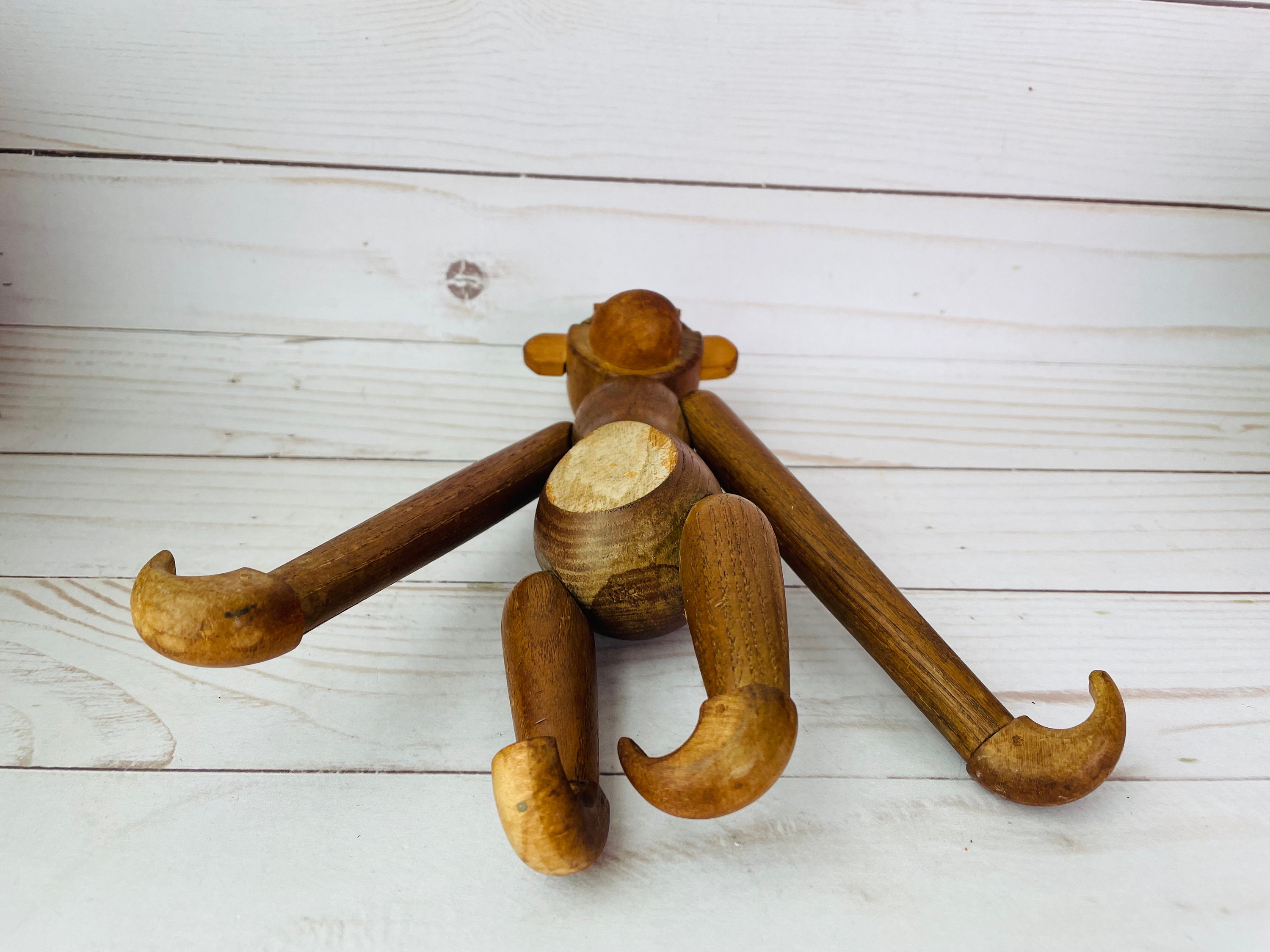 MCM Articulated Wooden Hanging Monkey Made in Japan Etsy