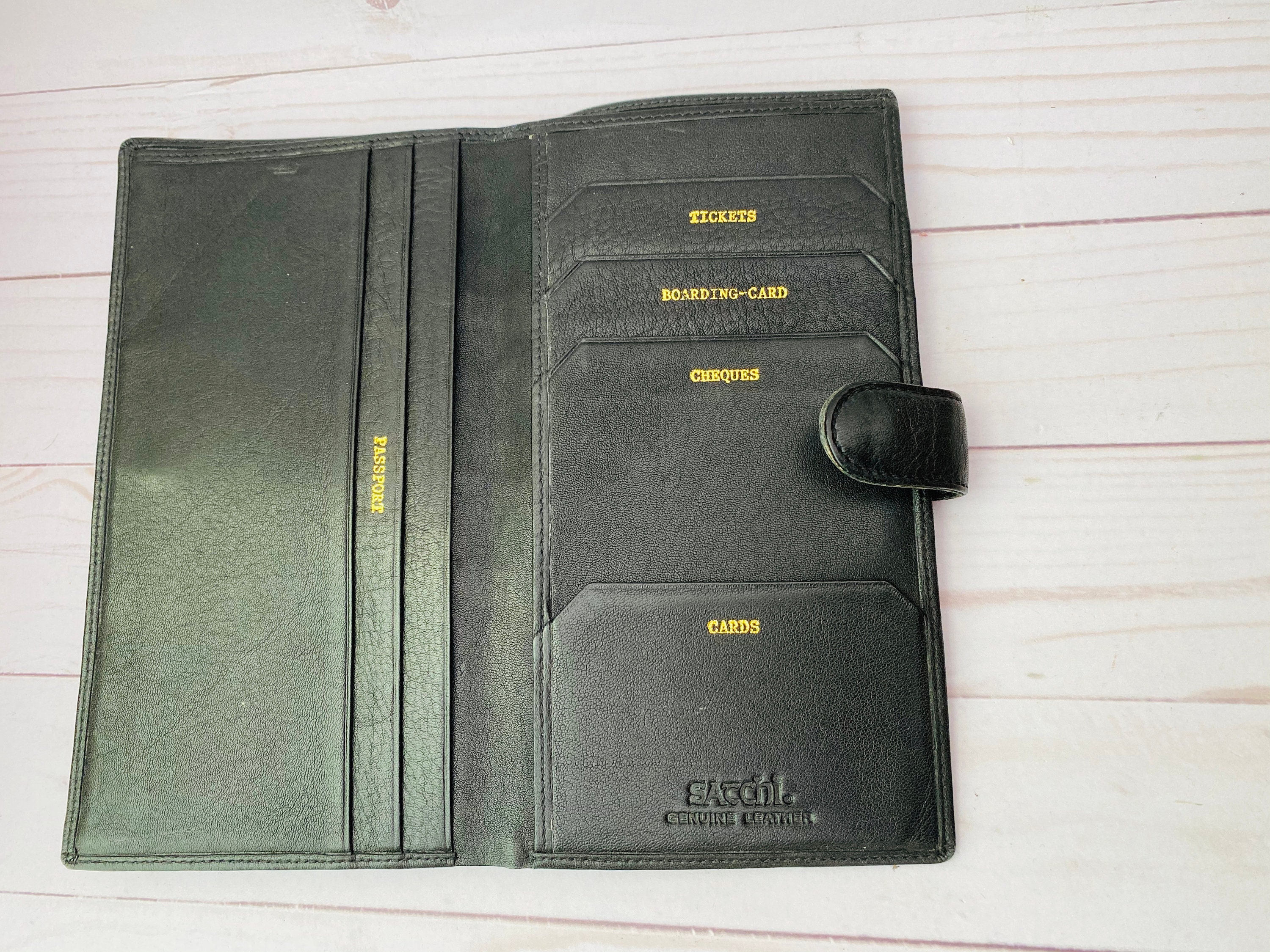 Vintage Satchi Leather Travel Wallet Etsy Singapore