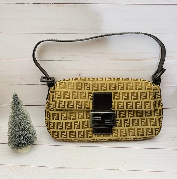 Vintage Fendi Bag--Fendi Zucchino Baguette