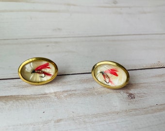 Vintage Fishing Lure Cuff Links