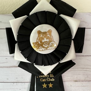 Vintage Beverly Hills Cat Club Award Ribbon--Vintage Ca Show Ribbon Award