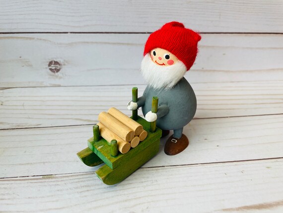 Christmas Wooden Gnome Made In Sweden--Swedish Gnome