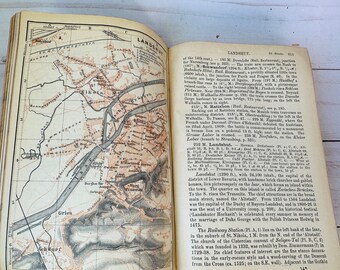 アンティーク 1910 ベデカーのガイドブック 南ドイツ - アンティーク