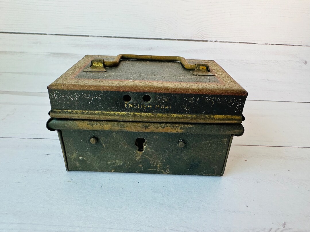 Vintage Miniature Metal Cash Box Made in England--england Money Box ...