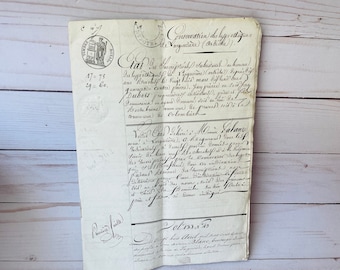 Antique 1831 French Ledger- 1830s Ledger- 1830s French Document