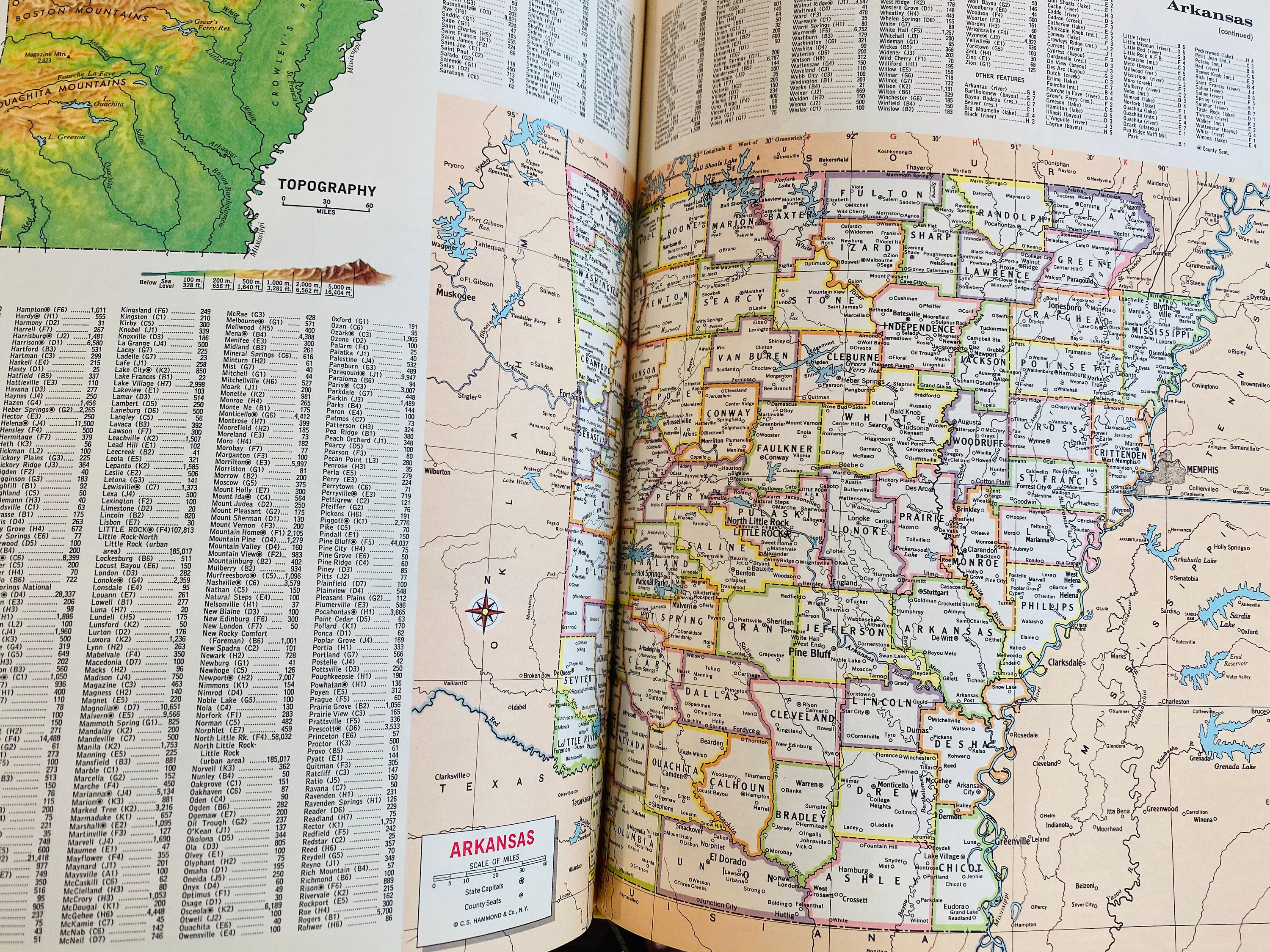 1967 Hammond Standard World Atlas- Atlas Book - Etsy