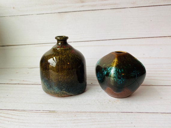 Pair of Mini Pottery Vases