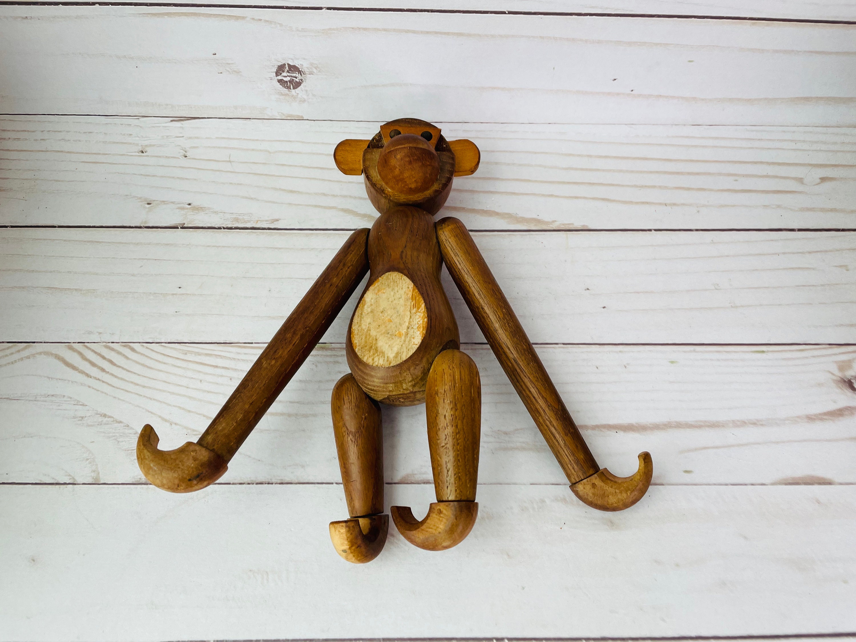 MCM Articulated Wooden Hanging Monkey Made in Japan Etsy