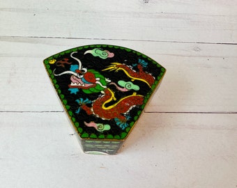 vintage Cloisonné Box--Dragon Cloisonné--Dragon Box